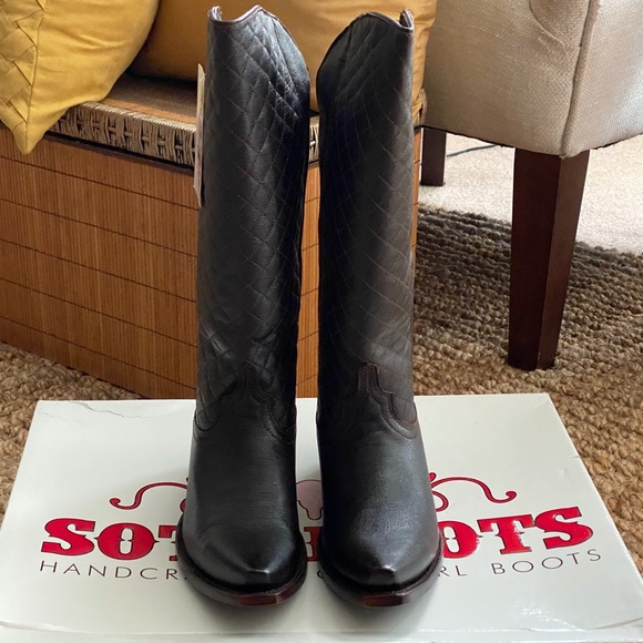 Woman’s Gorgeous Genuine Leather/Leather Soul Zip Back Cowboy/Western Boots NWT - Picture 4 of 16